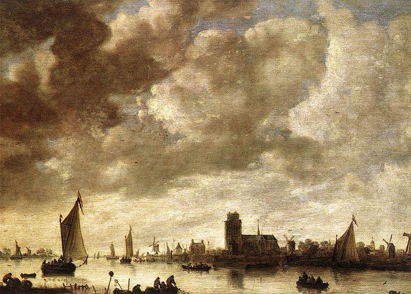 Jan van Goyen View of the Merwede before Dordrecht china oil painting image